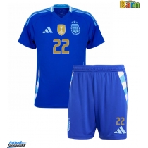 Argentina Lautaro Martinez #22 Bortedraktsett Barn Copa America 2024 Kortermet (+ Korte bukser)